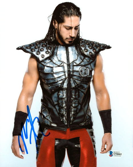 Mustafa Ali signed 8x10 Photo (w/ Beckett)