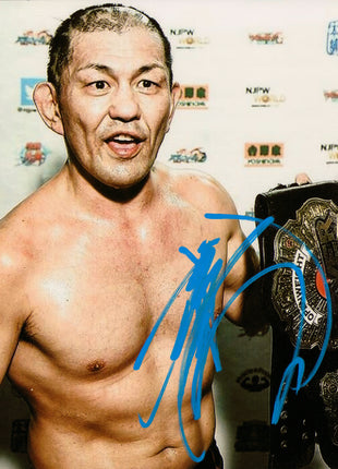 Minoru Suzuki signed 8x10 Photo