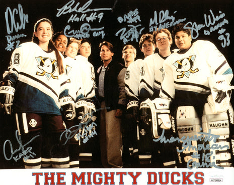 Mighty Ducks multi-signed 8x10 Photo (w/ JSA)