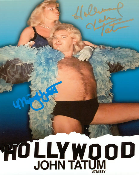 John Tatum Missy Hyatt Dual signed 8x10 Photo