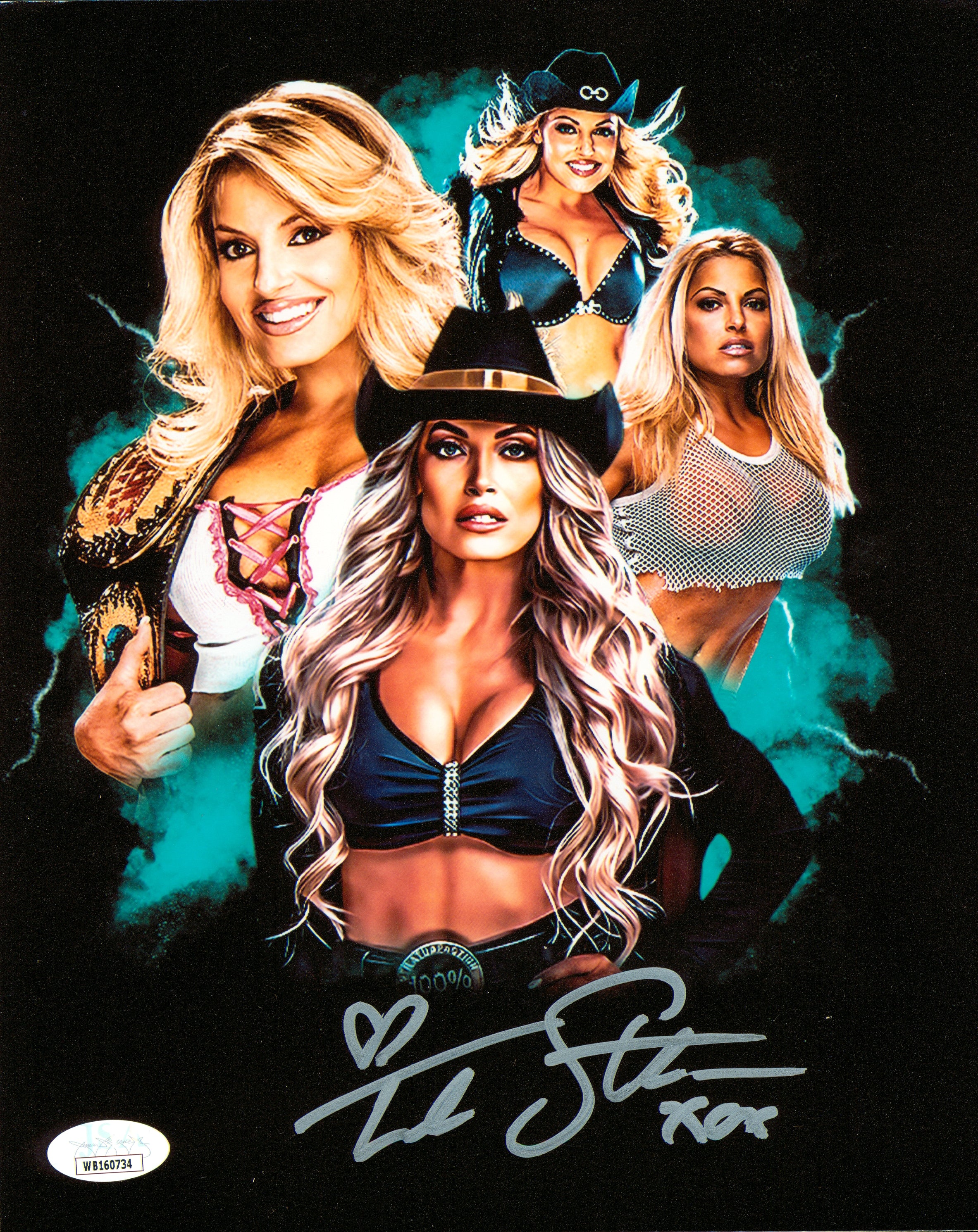 Trish Stratus signed 8x10 Photo (w/ JSA)