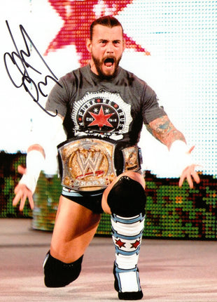 CM Punk signed 8x10 Photo