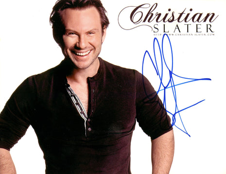 Christian Slater signed 8x10 Photo
