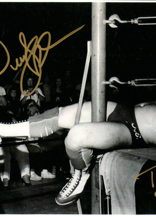 Dusty Rhodes & Tully Blanchard signed 8x12 Photo (w/ JSA)