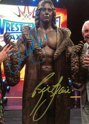 Charlotte Flair & Ric Flair dual signed 8x10 Photo