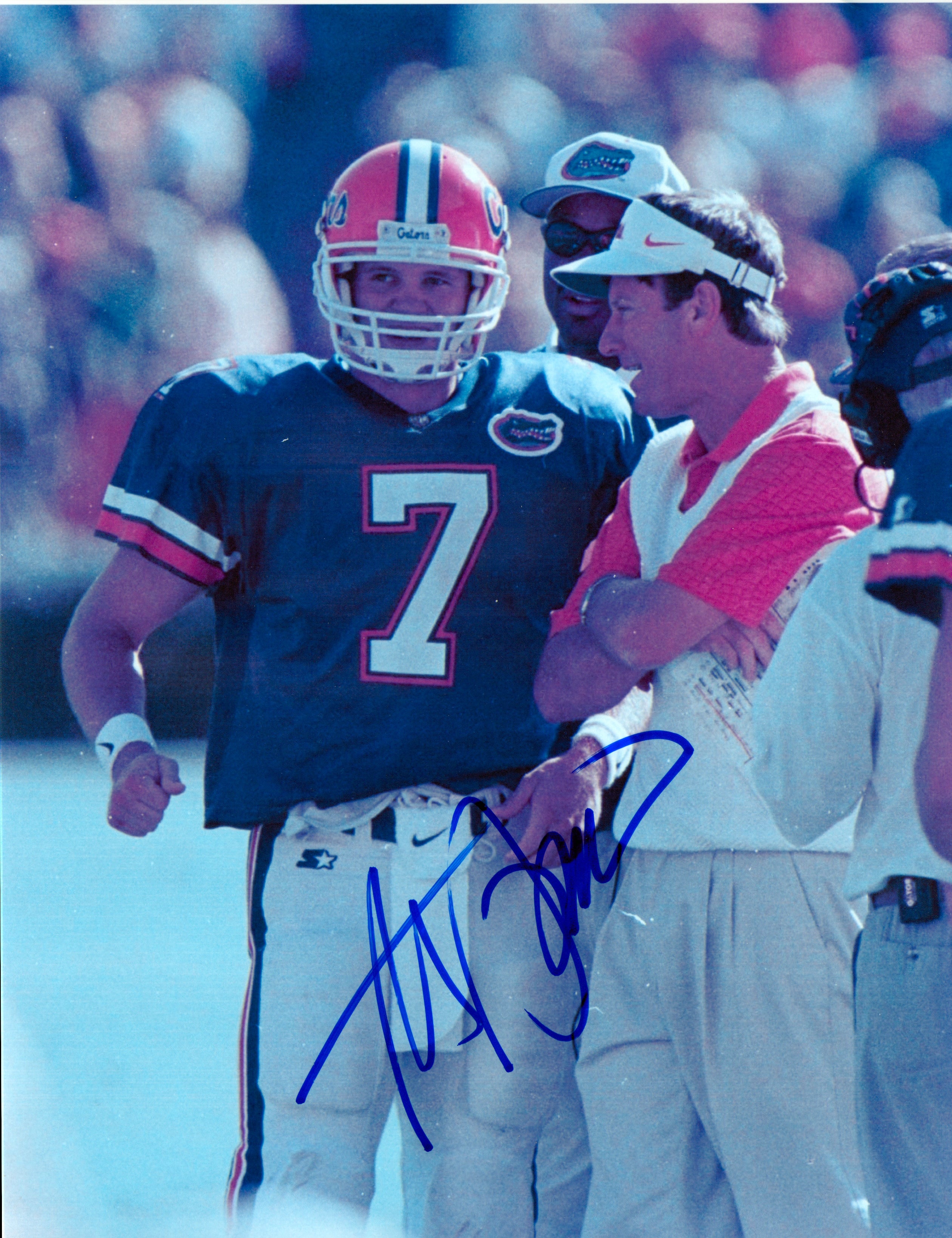 Newest Steve Spurrier Signed Photo 8X10 JSA COA Florida Gators Coach