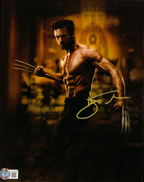 Hugh Jackman (Wolverine) signed 8x10 Photo (w/ Beckett)