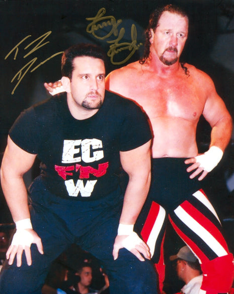 Terry Funk Tommy Dreamer Daual signed 8x10 Photo