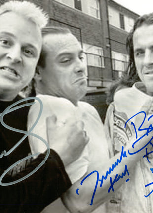 Brian Knobbs, Dynamite Kid & Bret Hart triple signed 8x10 Photo (w/ JSA)