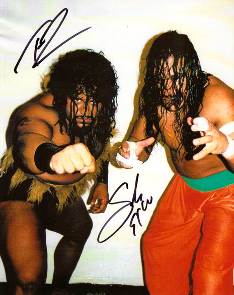 Taz & Sabu dual signed 8x10 Photo