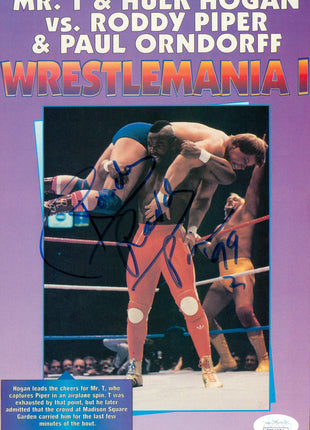 Rowdy Roddy Piper signed Magazine Page (w/ JSA)