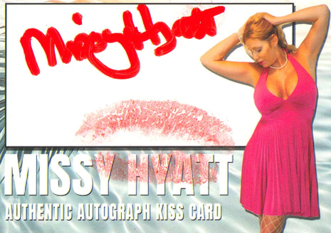 Missy Hyatt signed Kiss Card