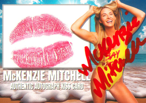 McKenzie Mitchell signed Kiss Card