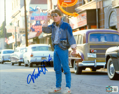 Michael J Fox (Back To The Future) signed 8x10 Photo (w/ Beckett)