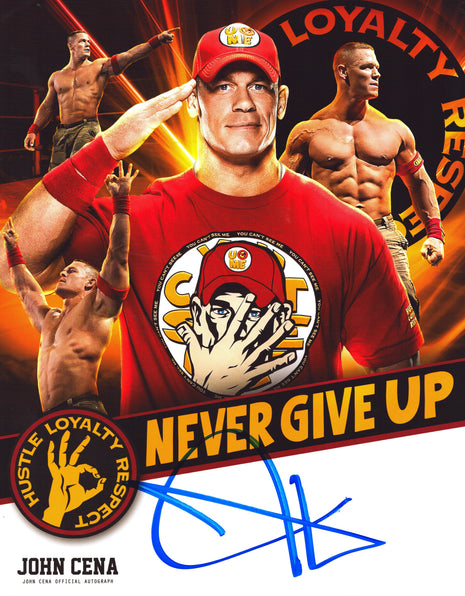 John Cena signed 11x14 Photo