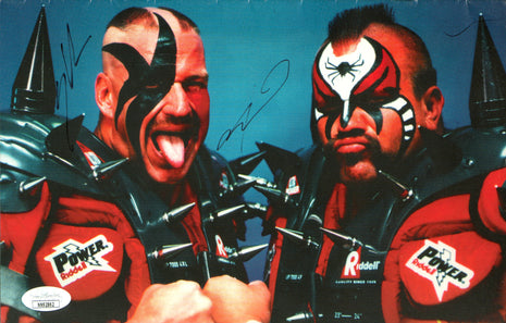 Road Warriors - Hawk & Animal dual signed Variant Comic 1999 (w/ JSA)
