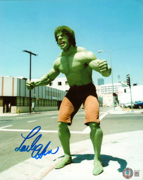 Lou Ferrigno (Hulk) signed 8x10 Photo (w/ Beckett)