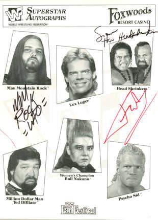 Multi-signed WWF Fan Festival 1995 Event Program