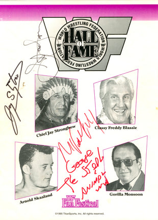 Multi-signed WWF Fan Festival 1995 Event Program