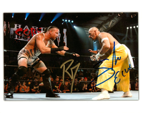 Rob Van Dam & Sabu dual signed 8x10 Photo