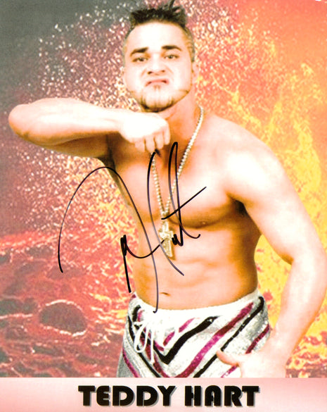 Teddy Hart signed 8x10 Photo