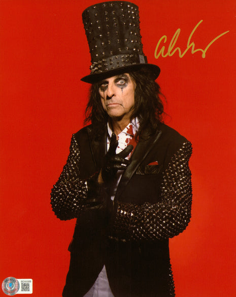 Alice Cooper signed 8x10 Photo (w/ Beckett)