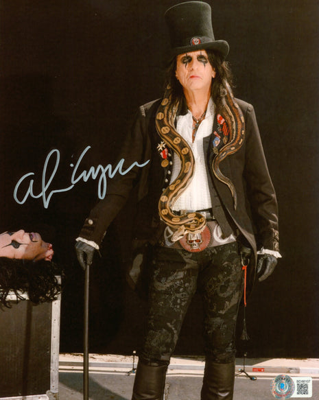 Alice Cooper signed 8x10 Photo (w/ Beckett)