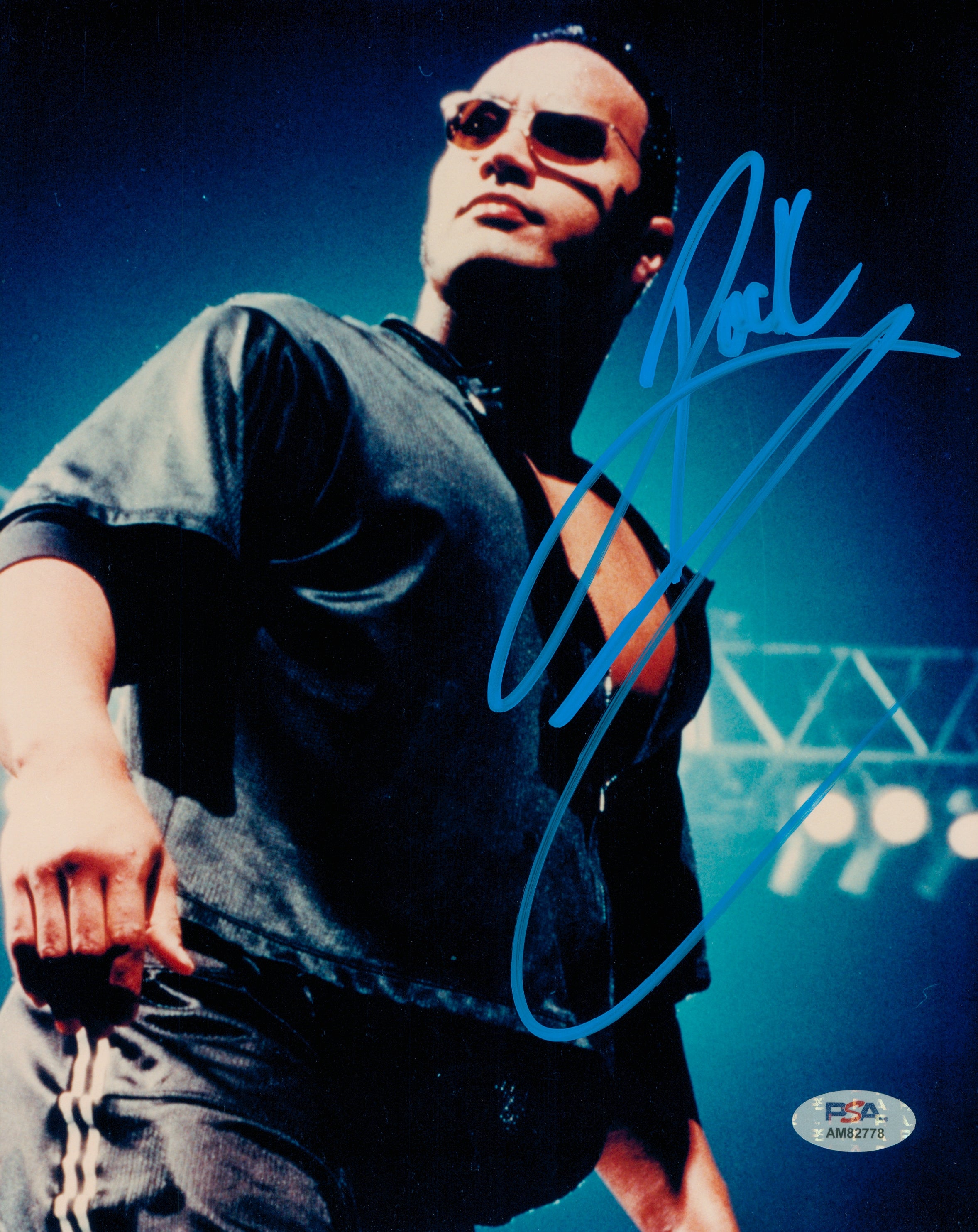 Robert Rocks Signed The Rock signed 8x10 Photo (w/ PSA) – Signed By Superstars