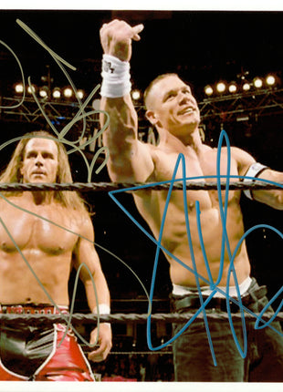 John Cena & Shawn Michaels dual signed 8x10 Photo (w/ PSA)