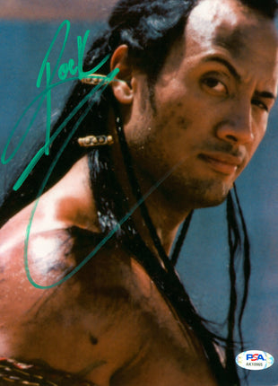 The Rock (The Mummy) signed 8x10 Photo (w/ PSA)