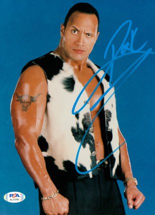 The Rock signed 8x10 Photo (w/ PSA)