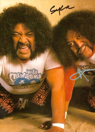 Wild Samoans - Afa & Sika dual signed 8x10 Photo