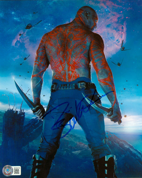 Dave Bautista (Guardians of the Galaxy) signed 8x10 Photo (w/ Beckett)