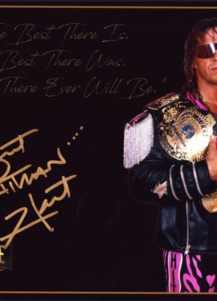 Bret Hart signed 11x14 Photo (w/ Beckett)