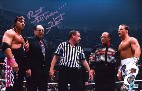 Bret Hart signed 11x17 Photo (w/ Beckett)