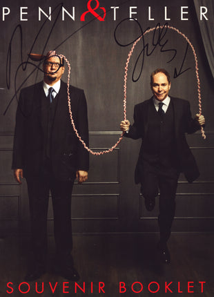 Penn & Teller dual signed Souvenir Program