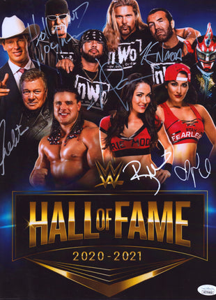 Hollywood Hogan, X-Pac, Kevin Nash, Brie Bella, Nikki Bella & William Shatner multi-signed 11x14 Photo (w/ JSA)