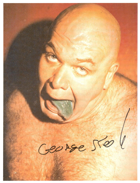 George Steele firmó una foto de 8x10