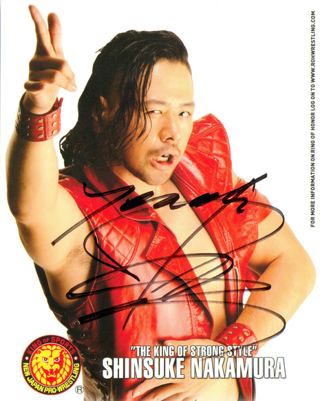 Shinsuke Nakamura signed 8x10 Photo