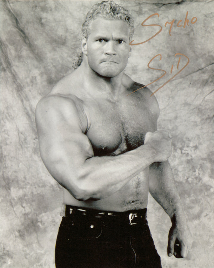 Sycho Sid signed 8x10 Photo – Signed By Superstars