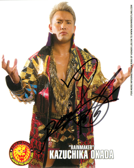 Kazuchika Okada signed 8x10 Photo