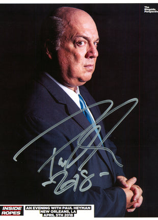 Photo 8x10 signée par Paul Heyman