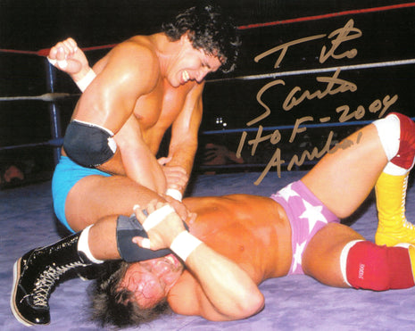 Tito Santana signed 8x10 Photo + inscription