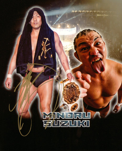 Minoru Suzuki signed 8x10 Photo