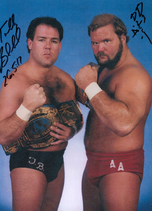 Arn Anderson & Tully Blanchard dual signed 8x10 Photo