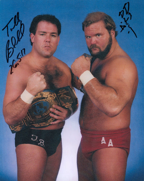 Arn Anderson & Tully Blanchard dual signed 8x10 Photo
