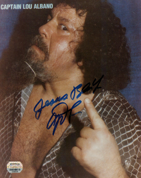 Lou Albano signed 8x10 Photo