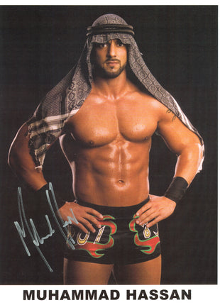 Muhammad Hassan signed 8x10 Photo
