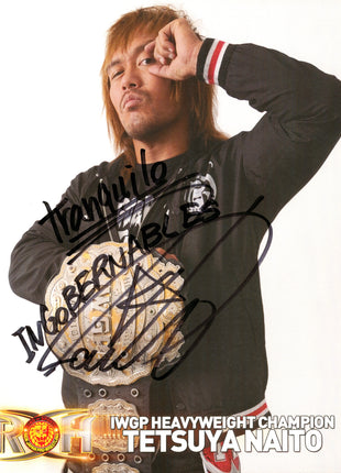 Tetsuya Naito signed 8x10 Photo