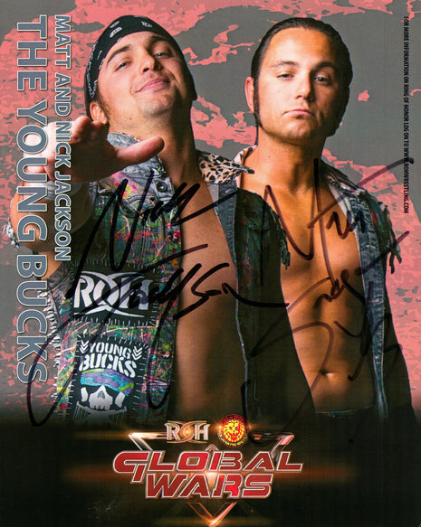 Young Bucks - Nick Jackson & Matt Jackson dual signed 8x10 Photo